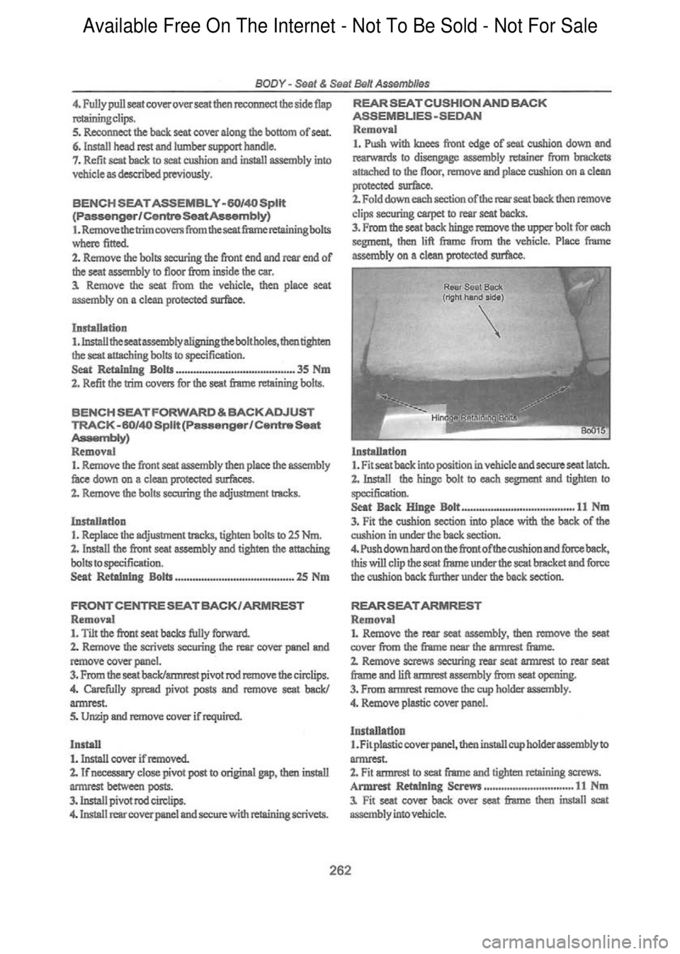 FORD FALCON 1998 Workshop Manual Available Free On The Internet - Not To Be Sold - Not For Sale FORD FALCON 1998 Workshop Manual Available Free On The Internet - Not To Be Sold - Not For Sale
