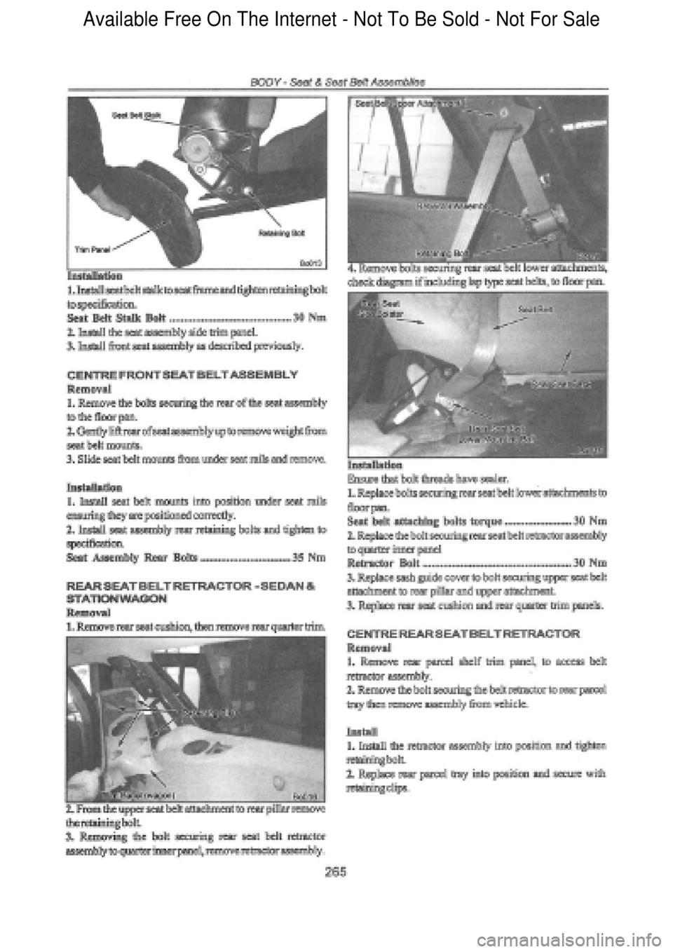 FORD FALCON 1998 Workshop Manual Available Free On The Internet - Not To Be Sold - Not For Sale FORD FALCON 1998 Workshop Manual Available Free On The Internet - Not To Be Sold - Not For Sale
