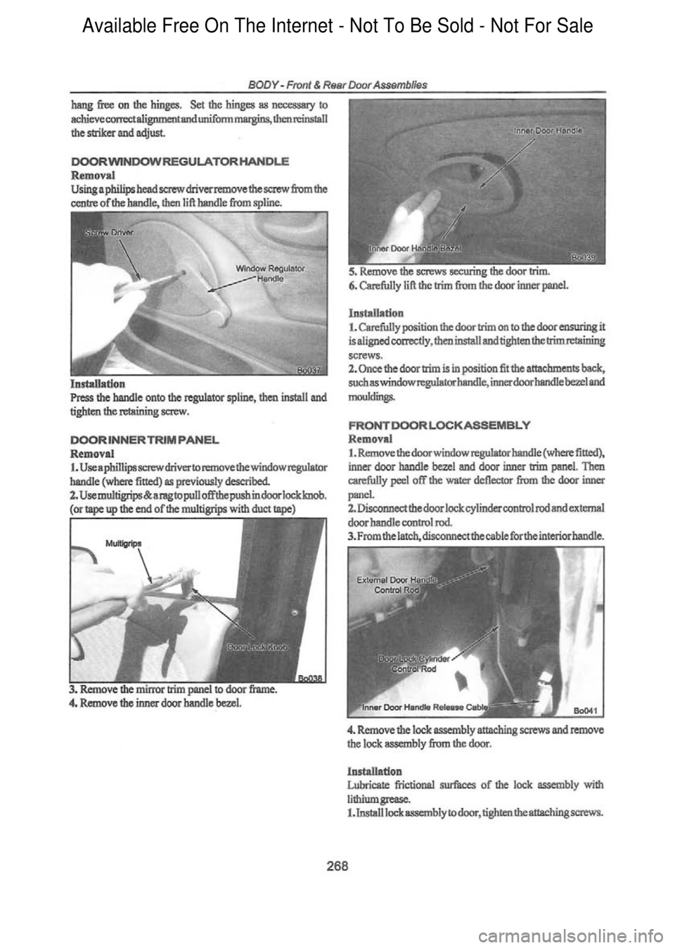 FORD FALCON 1998 Workshop Manual Available Free On The Internet - Not To Be Sold - Not For Sale FORD FALCON 1998 Workshop Manual Available Free On The Internet - Not To Be Sold - Not For Sale