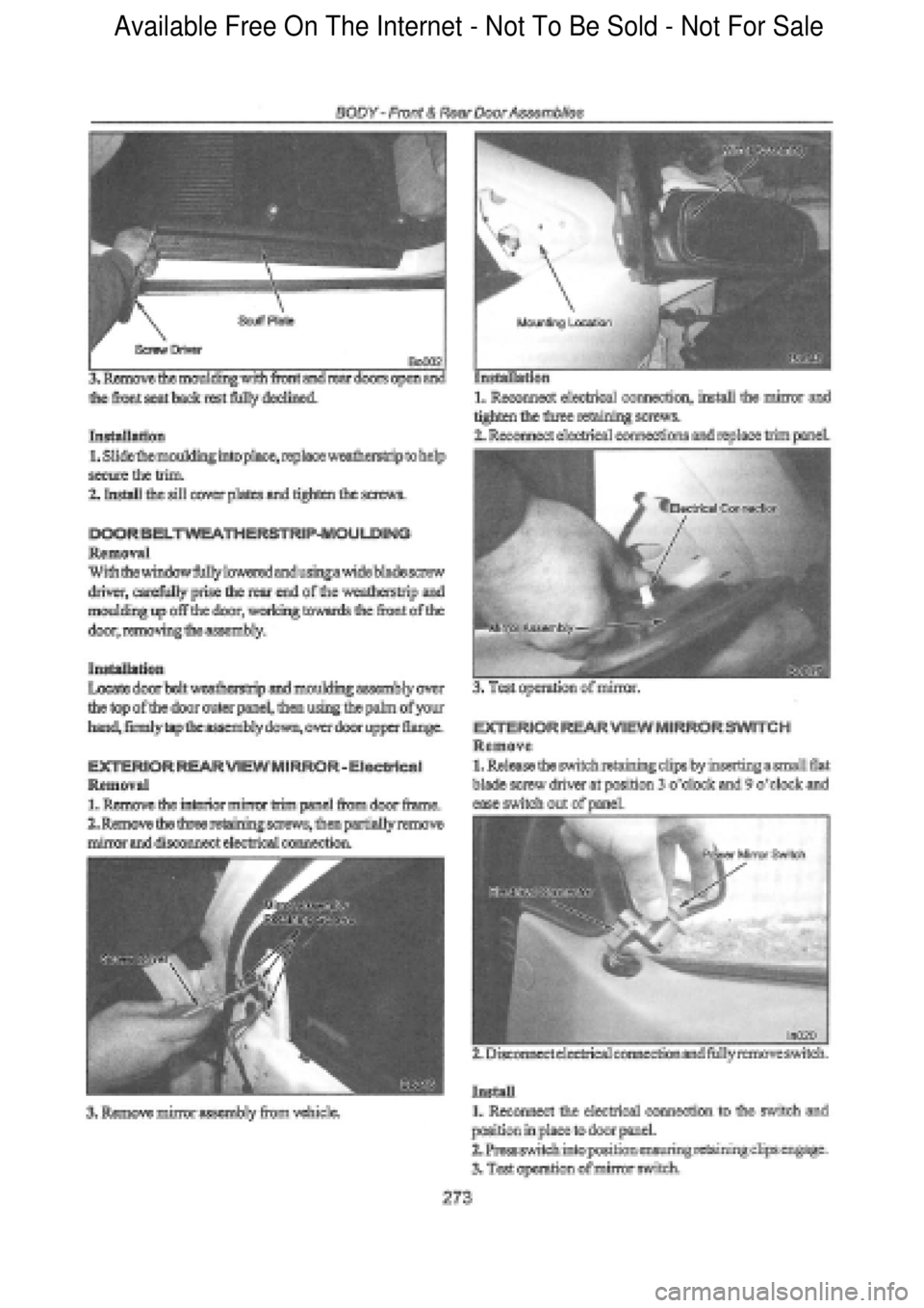 FORD FALCON 1998 Workshop Manual Available Free On The Internet - Not To Be Sold - Not For Sale FORD FALCON 1998 Workshop Manual Available Free On The Internet - Not To Be Sold - Not For Sale