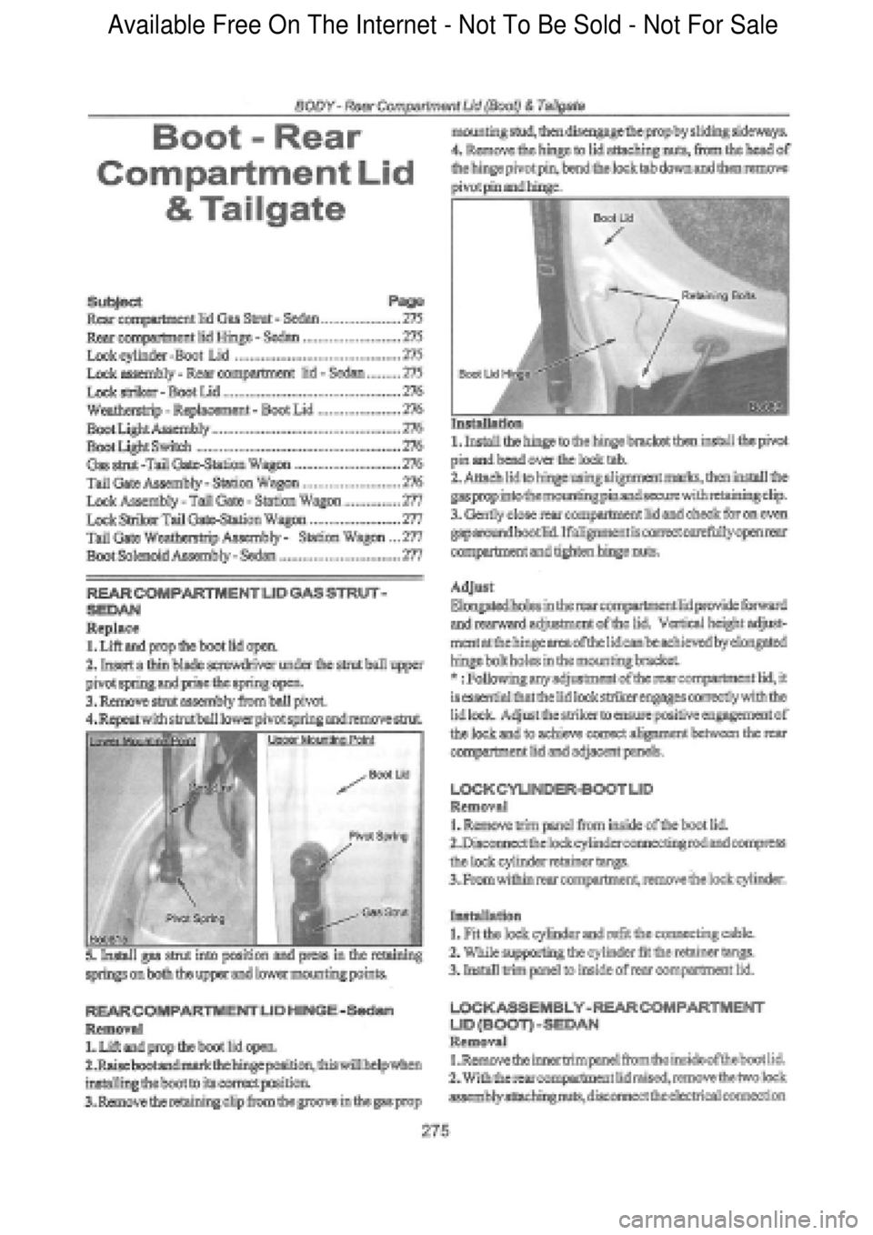 FORD FALCON 1998 Workshop Manual Available Free On The Internet - Not To Be Sold - Not For Sale FORD FALCON 1998 Workshop Manual Available Free On The Internet - Not To Be Sold - Not For Sale