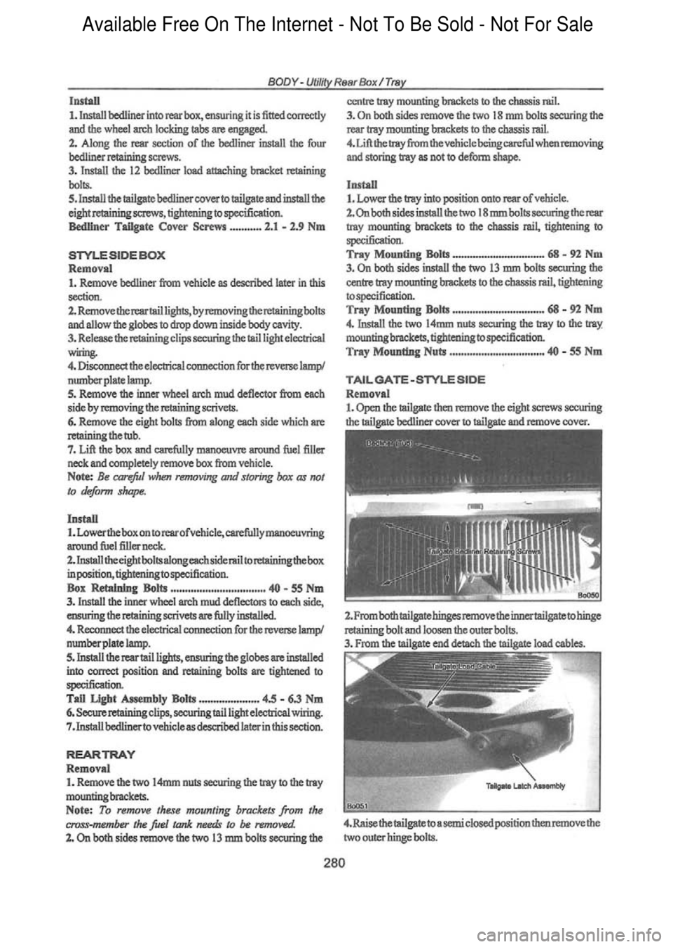 FORD FALCON 1998 Workshop Manual Available Free On The Internet - Not To Be Sold - Not For Sale FORD FALCON 1998 Workshop Manual Available Free On The Internet - Not To Be Sold - Not For Sale
