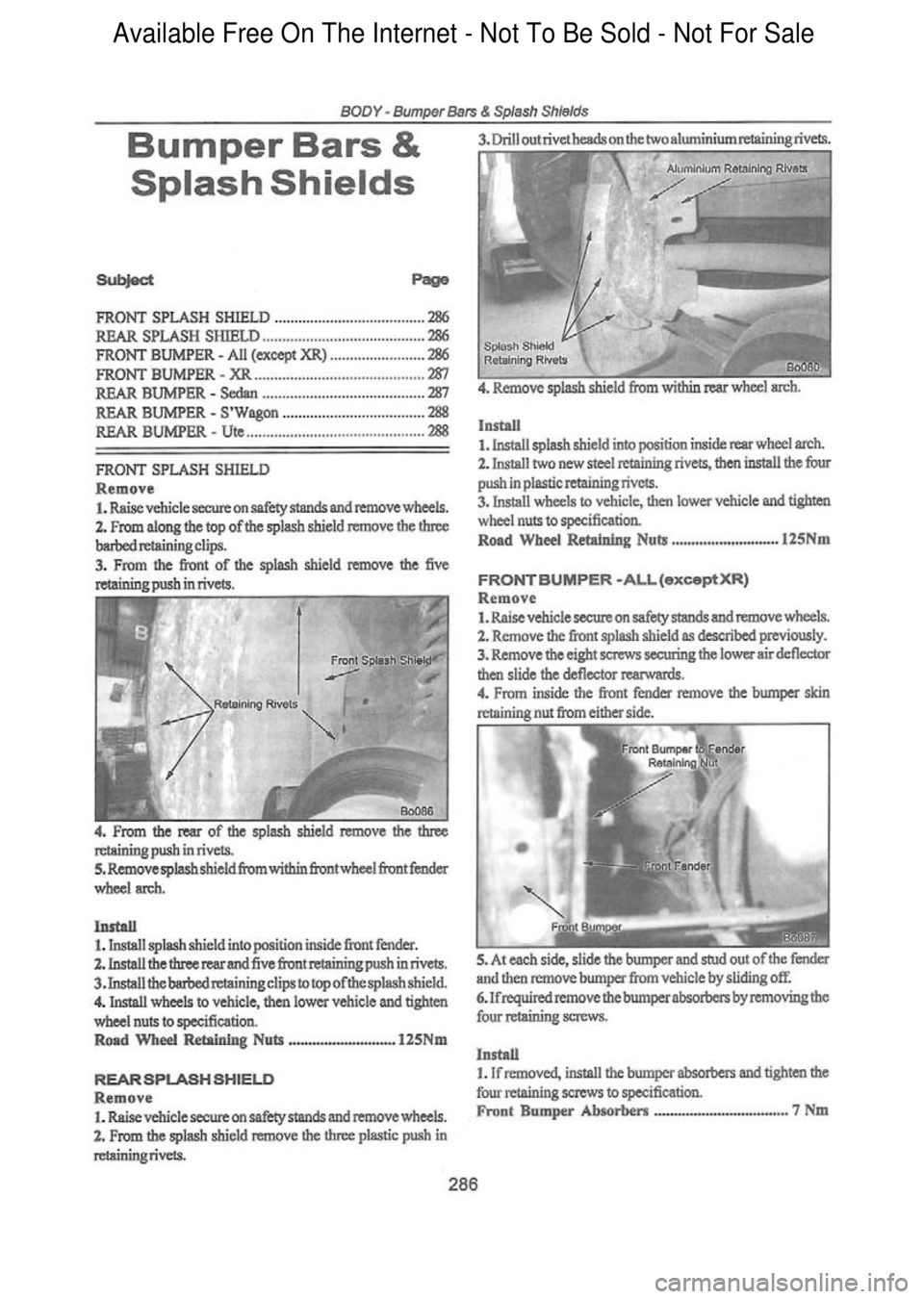 FORD FALCON 1998 Workshop Manual Available Free On The Internet - Not To Be Sold - Not For Sale FORD FALCON 1998 Workshop Manual Available Free On The Internet - Not To Be Sold - Not For Sale