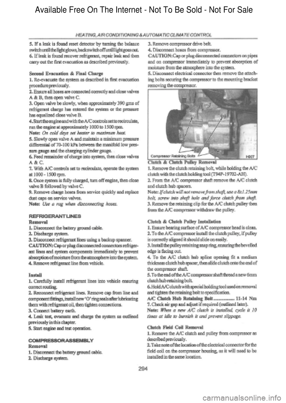 FORD FALCON 1998 Workshop Manual Available Free On The Internet - Not To Be Sold - Not For Sale FORD FALCON 1998 Workshop Manual Available Free On The Internet - Not To Be Sold - Not For Sale
