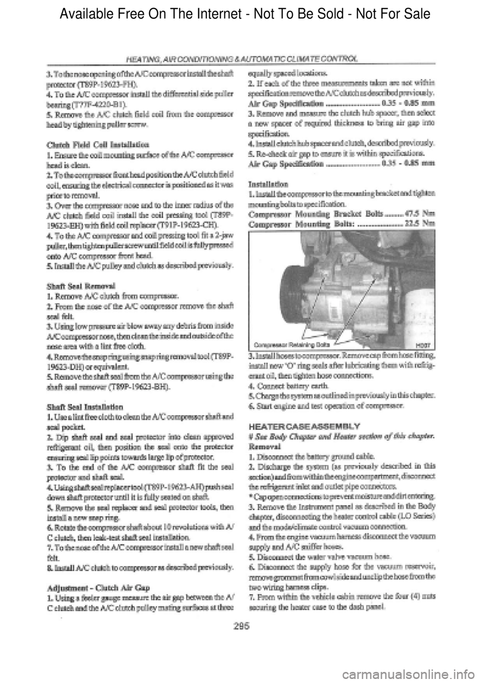 FORD FALCON 1998 Workshop Manual Available Free On The Internet - Not To Be Sold - Not For Sale FORD FALCON 1998 Workshop Manual Available Free On The Internet - Not To Be Sold - Not For Sale