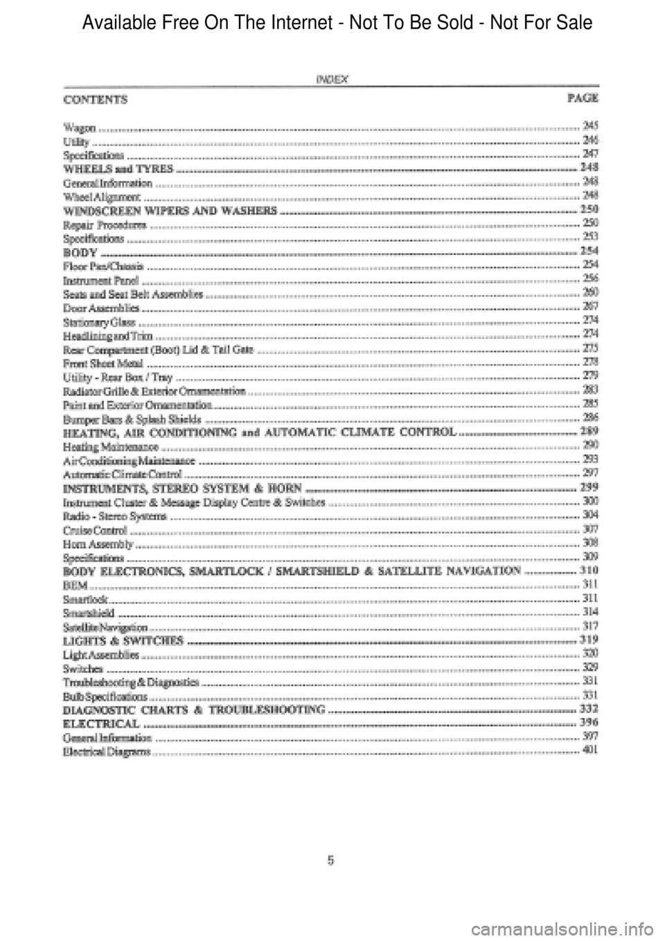 FORD FALCON 1998 Workshop Manual Available Free On The Internet - Not To Be Sold - Not For Sale FORD FALCON 1998 Workshop Manual Available Free On The Internet - Not To Be Sold - Not For Sale