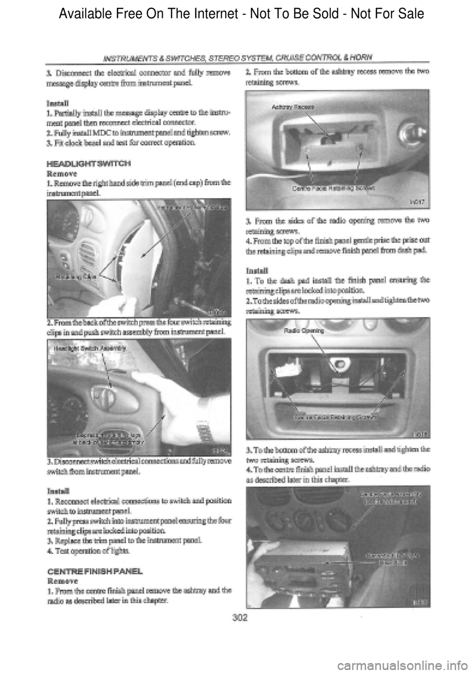 FORD FALCON 1998 Workshop Manual Available Free On The Internet - Not To Be Sold - Not For Sale FORD FALCON 1998 Workshop Manual Available Free On The Internet - Not To Be Sold - Not For Sale