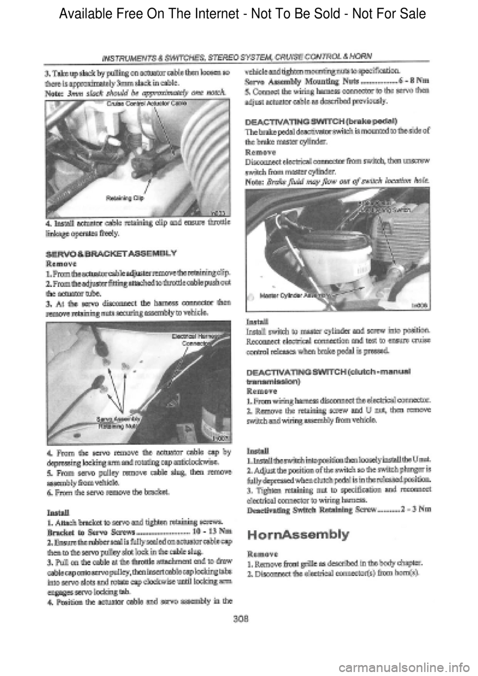 FORD FALCON 1998 Workshop Manual Available Free On The Internet - Not To Be Sold - Not For Sale FORD FALCON 1998 Workshop Manual Available Free On The Internet - Not To Be Sold - Not For Sale