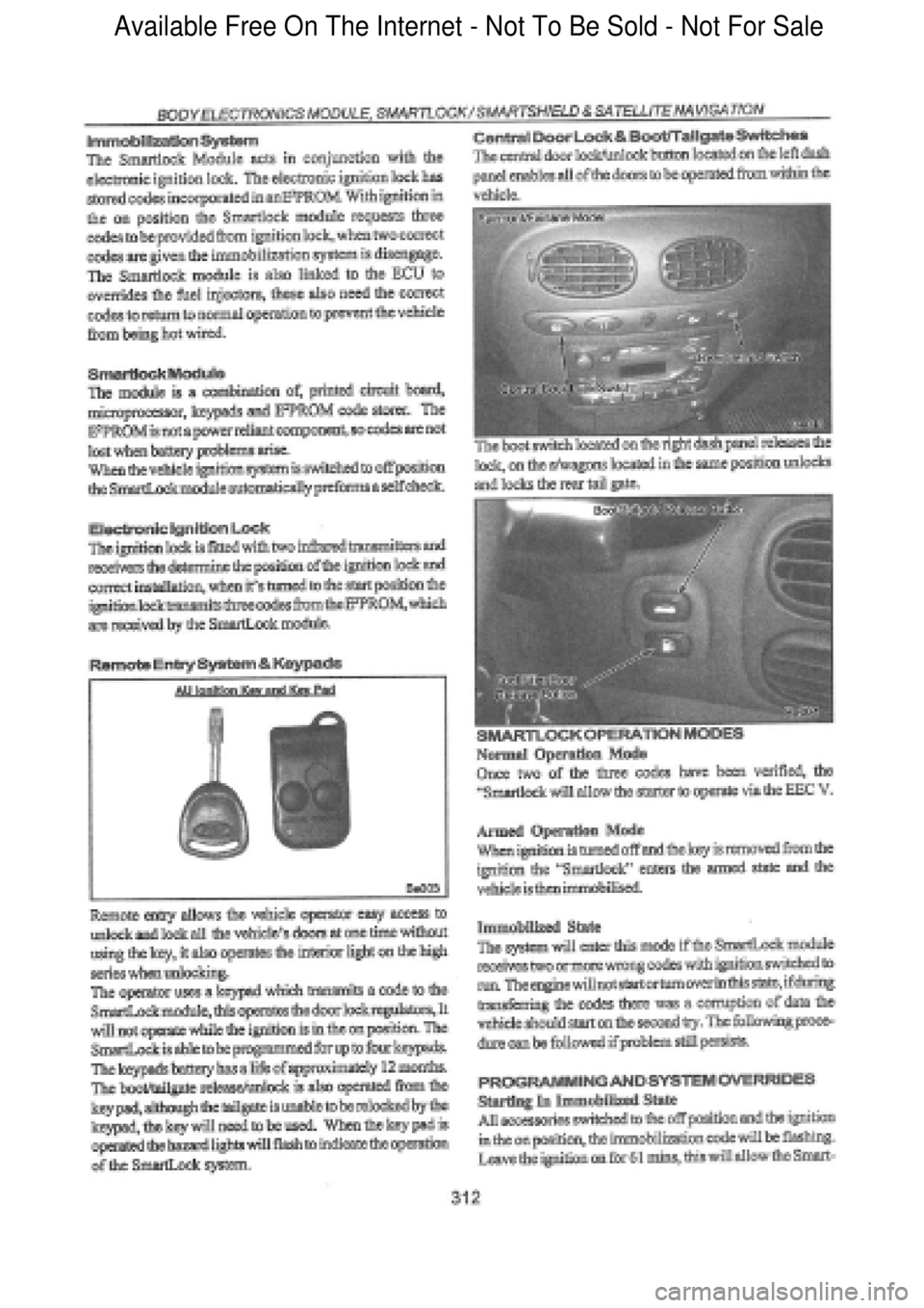 FORD FALCON 1998 Workshop Manual Available Free On The Internet - Not To Be Sold - Not For Sale FORD FALCON 1998 Workshop Manual Available Free On The Internet - Not To Be Sold - Not For Sale