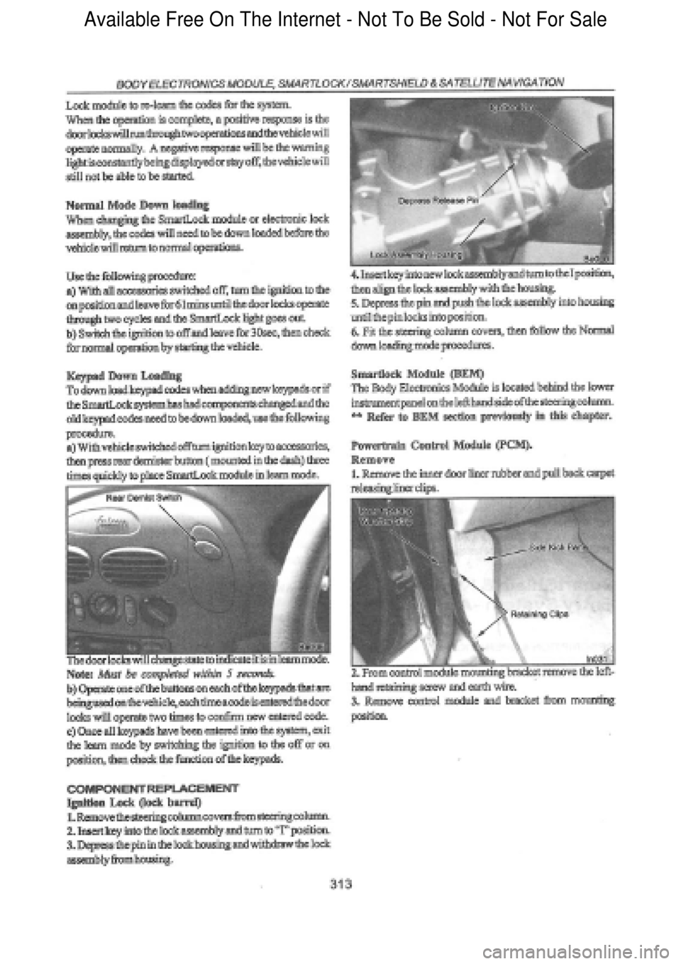 FORD FALCON 1998 Workshop Manual Available Free On The Internet - Not To Be Sold - Not For Sale FORD FALCON 1998 Workshop Manual Available Free On The Internet - Not To Be Sold - Not For Sale