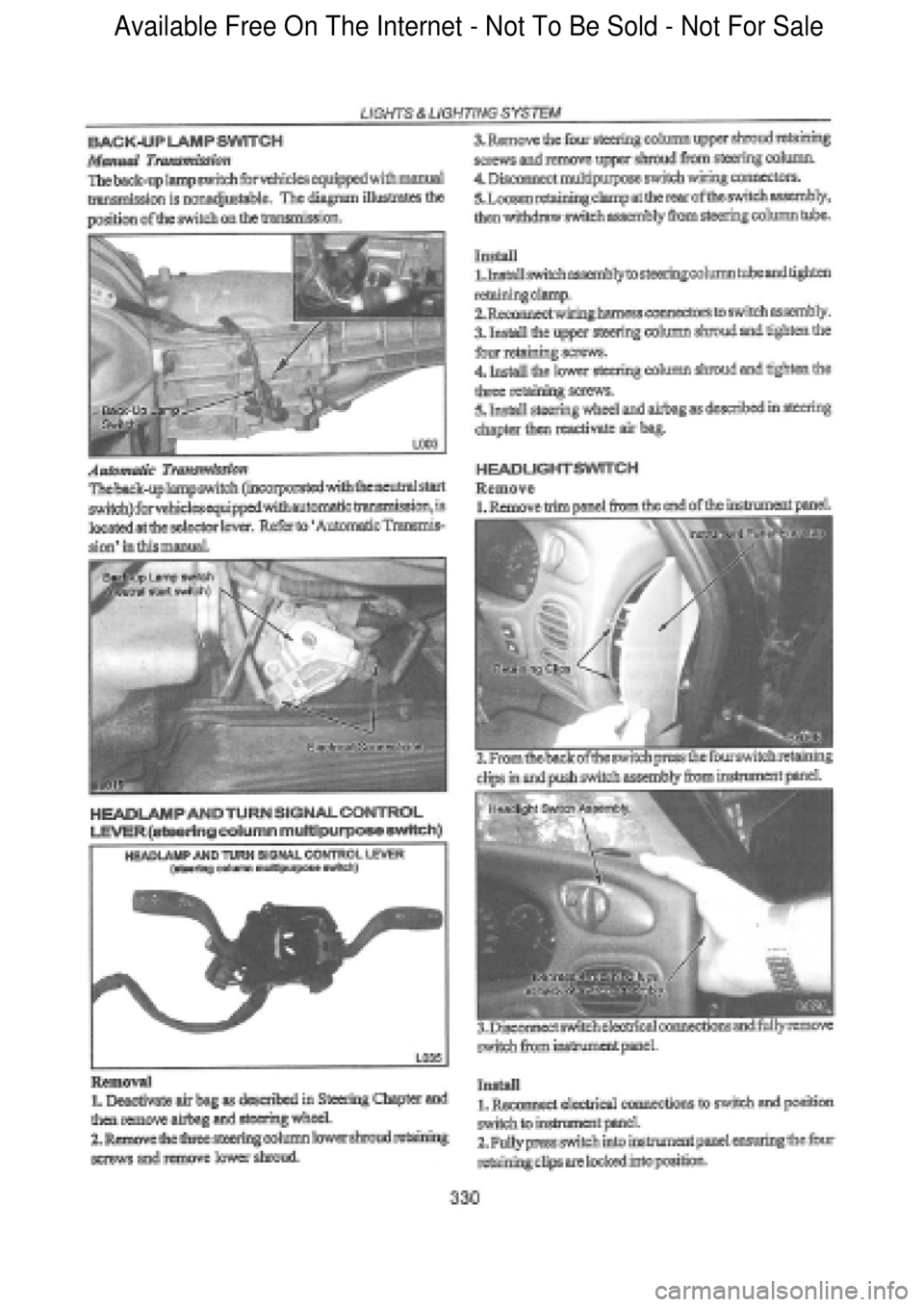 FORD FALCON 1998 Workshop Manual Available Free On The Internet - Not To Be Sold - Not For Sale FORD FALCON 1998 Workshop Manual Available Free On The Internet - Not To Be Sold - Not For Sale