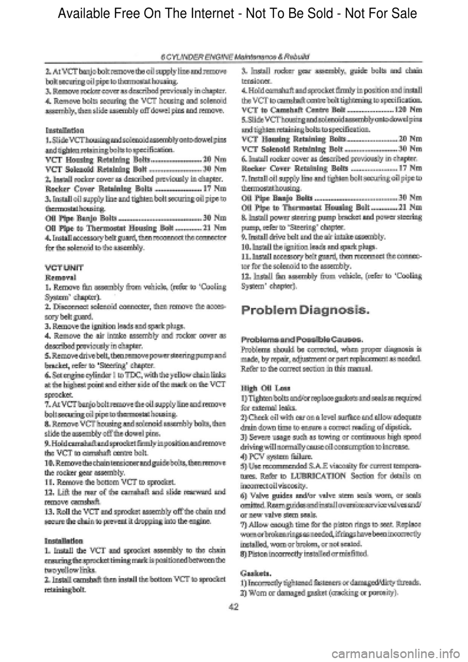 FORD FALCON 1998 Service Manual Available Free On The Internet - Not To Be Sold - Not For Sale FORD FALCON 1998 Service Manual Available Free On The Internet - Not To Be Sold - Not For Sale
