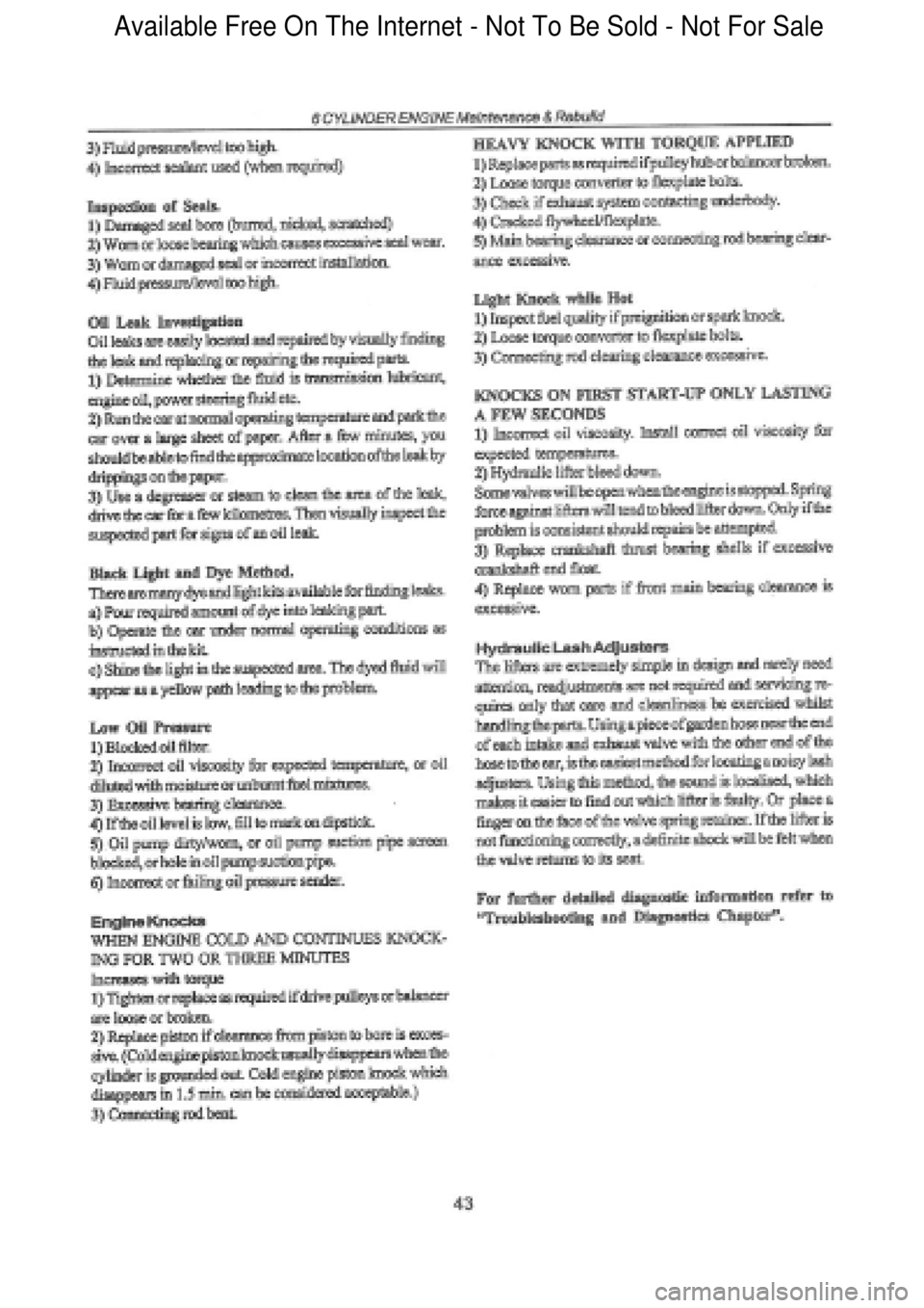 FORD FALCON 1998 Service Manual Available Free On The Internet - Not To Be Sold - Not For Sale FORD FALCON 1998 Service Manual Available Free On The Internet - Not To Be Sold - Not For Sale