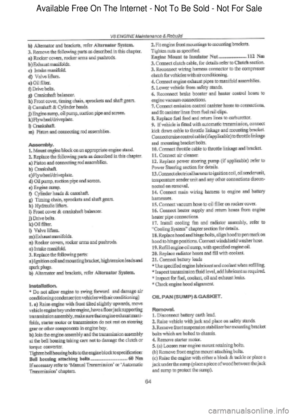 FORD FALCON 1998 Repair Manual Available Free On The Internet - Not To Be Sold - Not For Sale FORD FALCON 1998 Repair Manual Available Free On The Internet - Not To Be Sold - Not For Sale