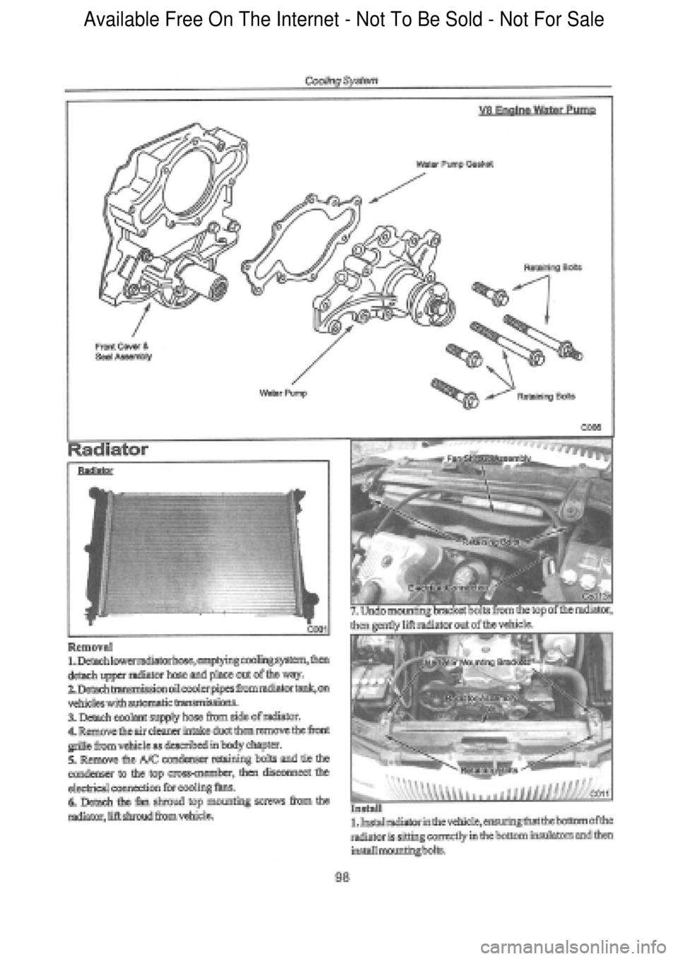 FORD FALCON 1998 Owners Manual Available Free On The Internet - Not To Be Sold - Not For Sale FORD FALCON 1998 Owners Manual Available Free On The Internet - Not To Be Sold - Not For Sale