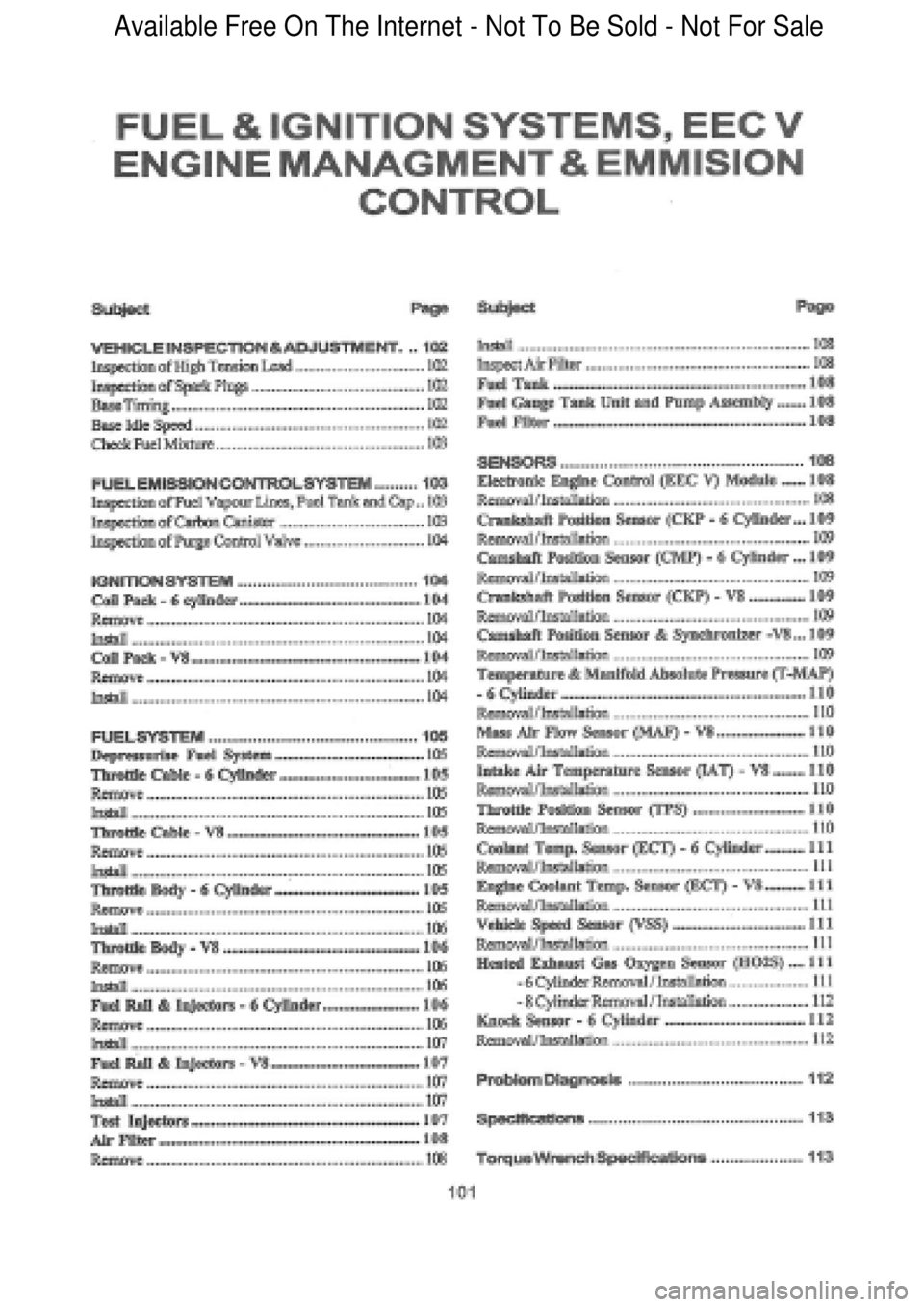 FORD FALCON 1998 Owners Manual Available Free On The Internet - Not To Be Sold - Not For Sale FORD FALCON 1998 Owners Manual Available Free On The Internet - Not To Be Sold - Not For Sale