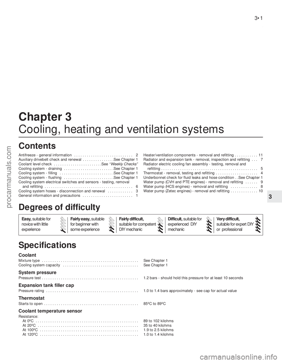 FORD FIESTA 1989 Service Owners Manual 3
1595Ford Fiesta Remake
Coolant
Mixture type . . . . . . . . . . . . . . . . . . . . . . . . . . . . . . . . . . . .\
. . . . . . . . . . See Chapter 1
Cooling system capacity . . . . . . . . . . FORD FIESTA 1989 Service Owners Manual 3
1595Ford Fiesta Remake
Coolant
Mixture type . . . . . . . . . . . . . . . . . . . . . . . . . . . . . . . . . . . .\
. . . . . . . . . . See Chapter 1
Cooling system capacity . . . . . . . . . .