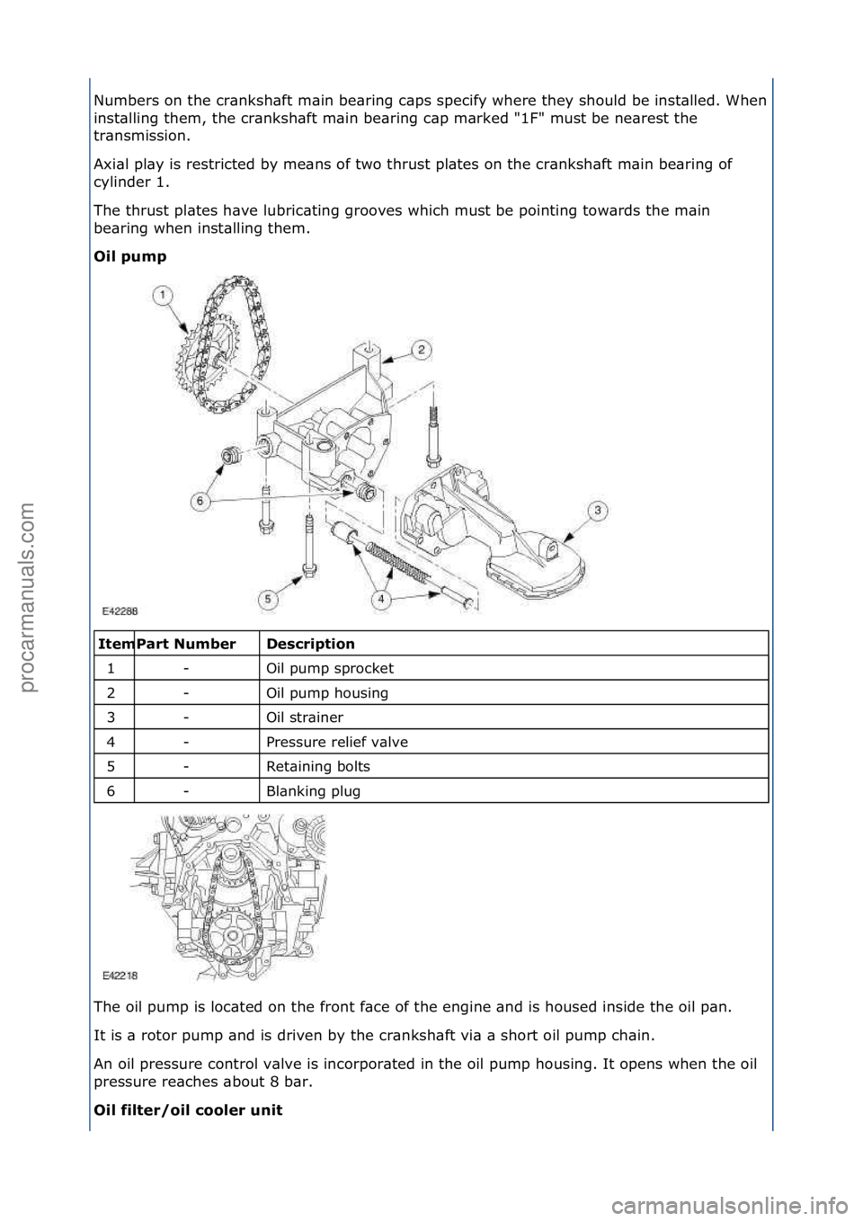 FORD GALAXY 2006  Service Repair Manual Numbers\fon\fthe\fcr\bnksh\bft\fm\bin\fbe\bring\fc\bps\fspecify\fwhere\fthey\fshould\fbe\finst\blled.\fWhen\f
inst\blling\fthem,\fthe\fcr\bnksh\bft\fm\bin\fbe\bring\fc\bp\fm\brked\f"1F"\fmust\