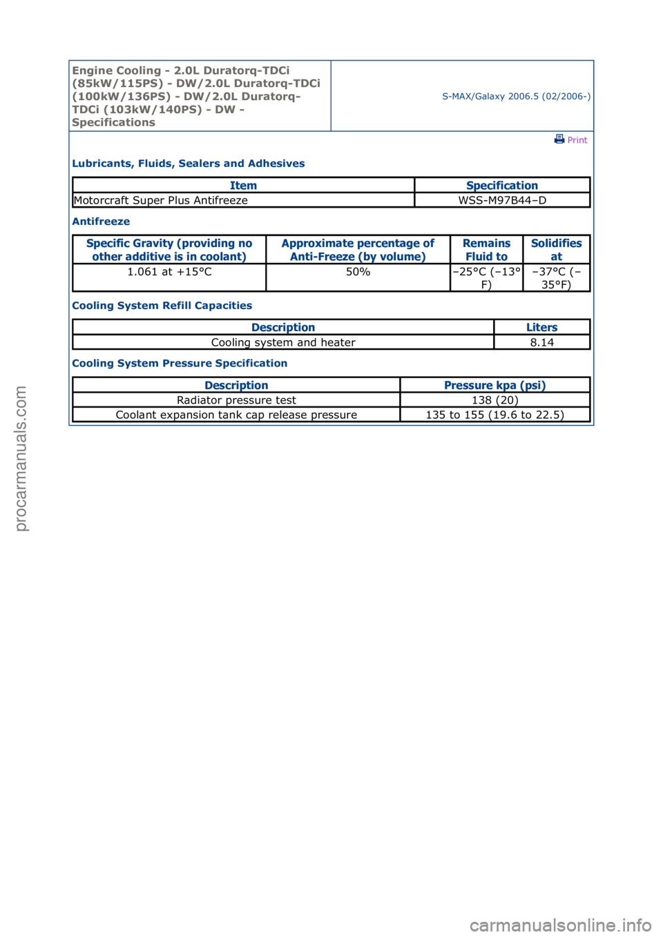 FORD GALAXY 2006 Service Repair Manual Engine C\b\bling - 2\f0L Durat\brq-TDCi
(85kW/115PS) - DW/2\f0L Durat\brq-TDCi
(100kW/136PS) - DW/2\f0L Durat\brq-
TDCi (103kW/140PS) - DW -
Specificati\bns
S-MAX/G\bl\bxy\f2006.5\f(02/2006-)\fPrin FORD GALAXY 2006 Service Repair Manual Engine C\b\bling - 2\f0L Durat\brq-TDCi
(85kW/115PS) - DW/2\f0L Durat\brq-TDCi
(100kW/136PS) - DW/2\f0L Durat\brq-
TDCi (103kW/140PS) - DW -
Specificati\bns
S-MAX/G\bl\bxy\f2006.5\f(02/2006-)\fPrin