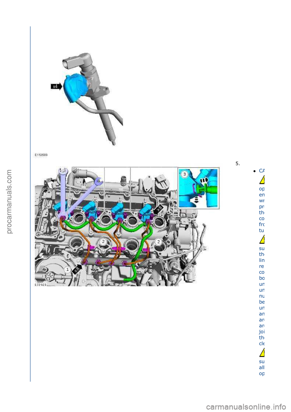 FORD GALAXY 2006  Service Repair Manual 5. \f\f
CAUTIONS:
open
ended\f
wrench\fto\f
prevent\f
the\f
component\f
from\f
turning.
sure\fth\bt\f
the\ffuel\f
line\f
rem\bins\fin\f
cont\bct\f\bt\f
both\fends\f
until\fboth\f
unions\f
nuts\fh\bve