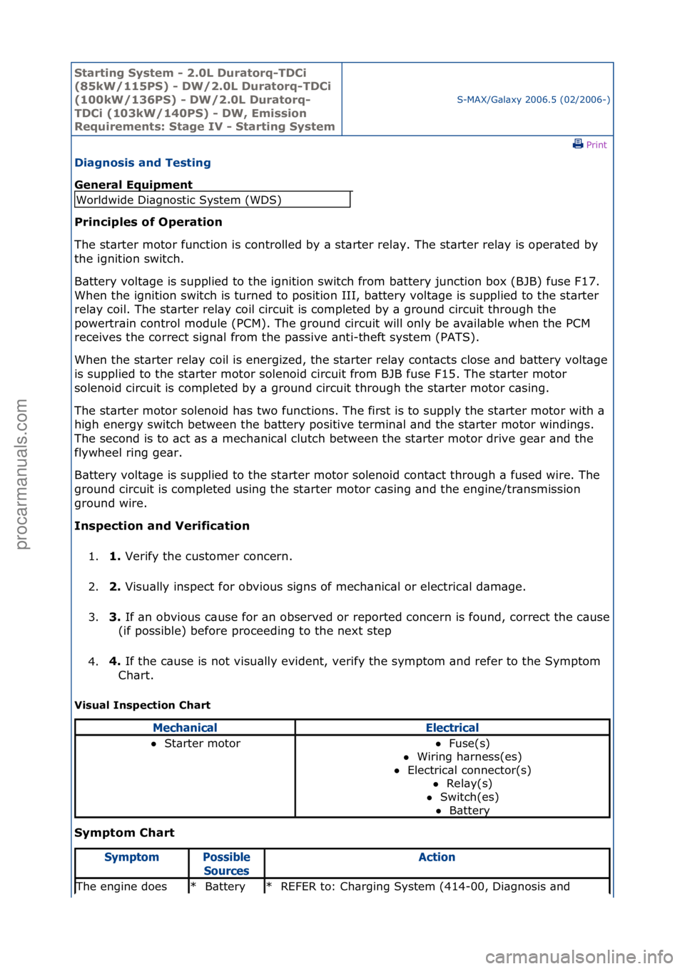 FORD GALAXY 2006 Service Repair Manual Starting\bSyste\f\b-\b2.0L\bDuratorq-TDCi\b
(85kW/115PS)\b-\bDW/2.0L\bDuratorq-TDCi\b
(100kW/136PS)\b-\bDW/2.0L\bDuratorq-
TDCi\b(103kW/140PS)\b-\bDW,\bE\fission\b
Require\fents:\bStage\bIV\b-\bStarti FORD GALAXY 2006 Service Repair Manual Starting\bSyste\f\b-\b2.0L\bDuratorq-TDCi\b
(85kW/115PS)\b-\bDW/2.0L\bDuratorq-TDCi\b
(100kW/136PS)\b-\bDW/2.0L\bDuratorq-
TDCi\b(103kW/140PS)\b-\bDW,\bE\fission\b
Require\fents:\bStage\bIV\b-\bStarti