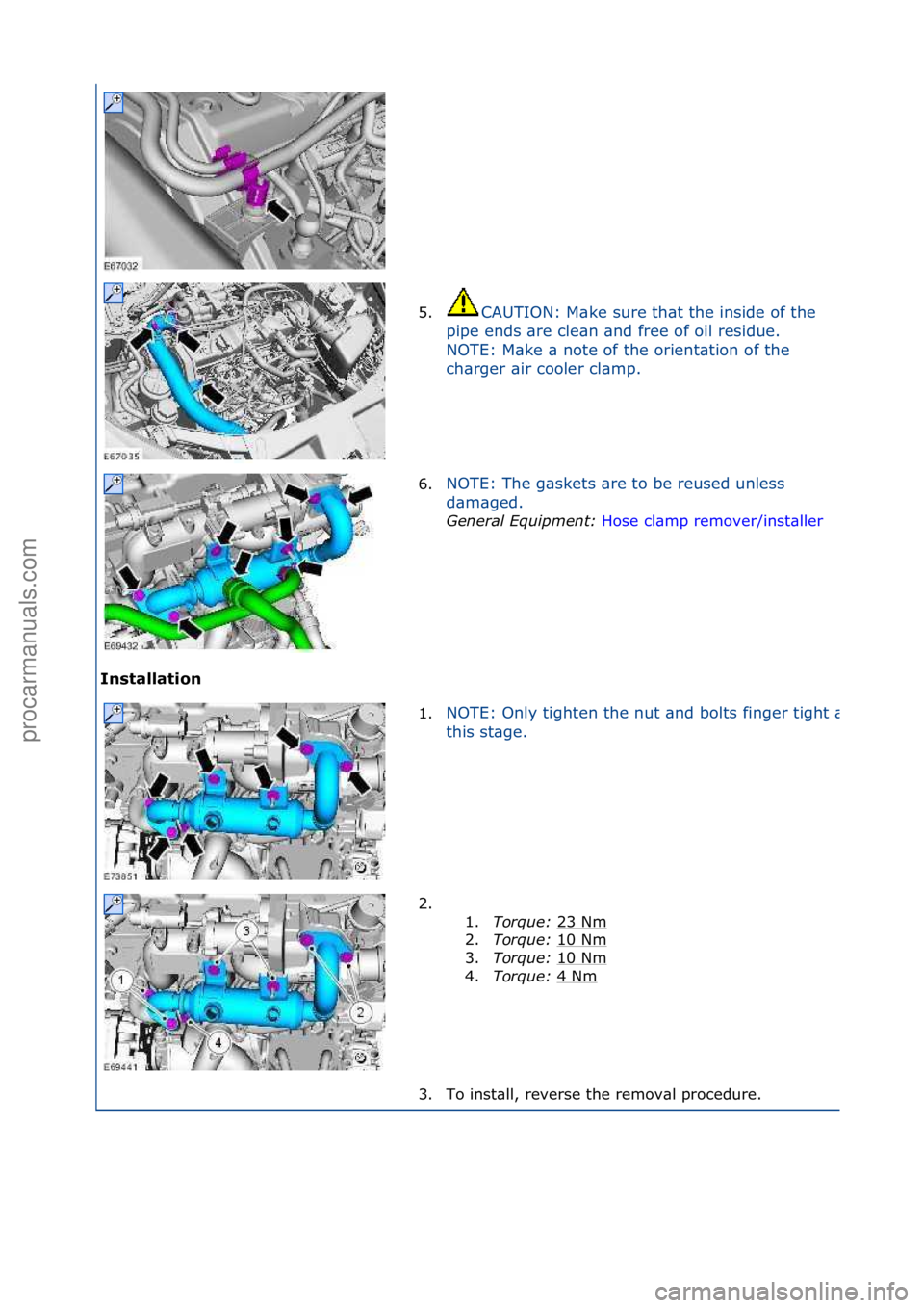 FORD GALAXY 2006  Service Repair Manual In\btallation 5.
CAUTION:\fM\bke\fsure\fth\bt\fthe\finside\fof\fthe\f
p i

pe\fends\f\bre\fcle\bn\f\bnd\ffree\fof\foil\fresidue.\f
NOTE:\fM\bke\f\b\fnote\fof\fthe\forient\btion\fof\fthe\f
ch\brger\f\b