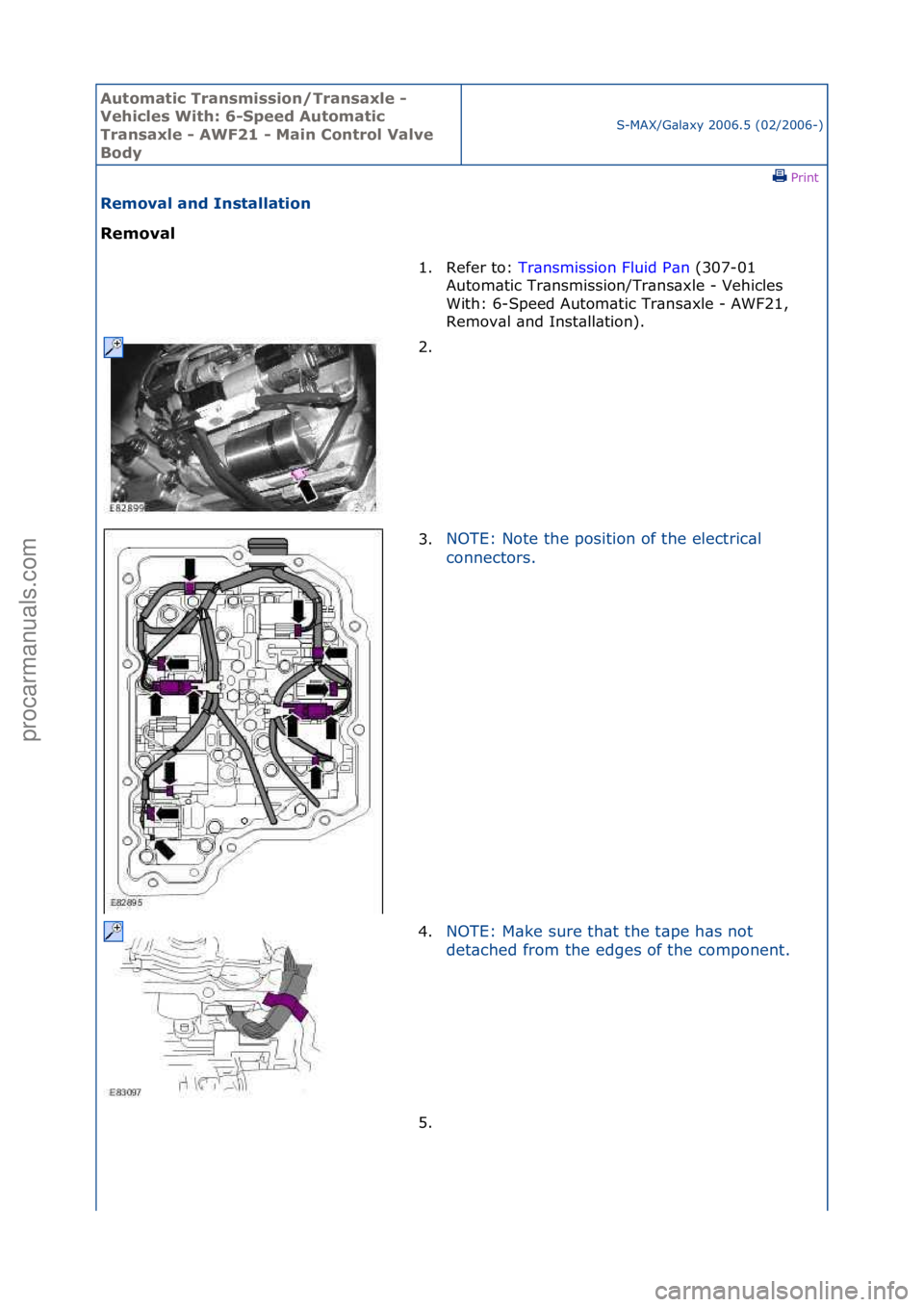 FORD GALAXY 2006 Service Repair Manual Automati\b Tra\fsmissio\f/Tra\fsaxle -
Vehi\bles With: 6-Speed Automati\b
Tra\fsaxle - AWF21 - Mai\f Co\ftrol Valve
Body
S-MAX/G\bl\bxy\f2006.5\f(02/2006-)\fPrint \f
Removal a\fd I\fstallatio\f
Re FORD GALAXY 2006 Service Repair Manual Automati\b Tra\fsmissio\f/Tra\fsaxle -
Vehi\bles With: 6-Speed Automati\b
Tra\fsaxle - AWF21 - Mai\f Co\ftrol Valve
Body
S-MAX/G\bl\bxy\f2006.5\f(02/2006-)\fPrint \f
Removal a\fd I\fstallatio\f
Re