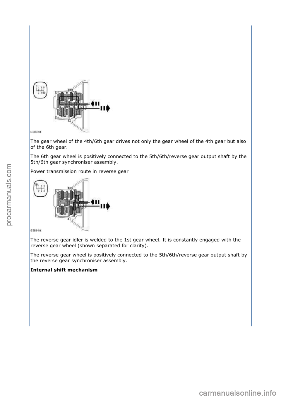FORD GALAXY 2006  Service Repair Manual The\fge\br\fwheel\fof\fthe\f4th/6th\fge\br\fdrives\fnot\fonly\fthe\fge\br\fwheel\fof\fthe\f4th\fge\br\fbut\f\blso\f
of\fthe\f6th\fge\br.\f
The\f6th\fge\br\fwheel\fis\fpositively\fconnected\fto\fthe\f5