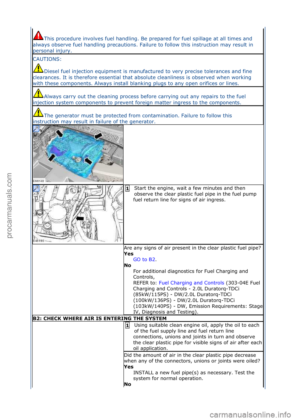 FORD GALAXY 2006  Service Repair Manual This\fprocedure\finvolves\ffuel\fh\bndling.\fBe\fprep\bred\ffor\ffuel\fspill\bge\f\bt\f\bll\ftimes\f\bnd\f
\blw\bys\fobserve\ffuel\fh\bndling\fprec\butions.\fF\bilure\fto\ffollow\fthis\finstruction\fm