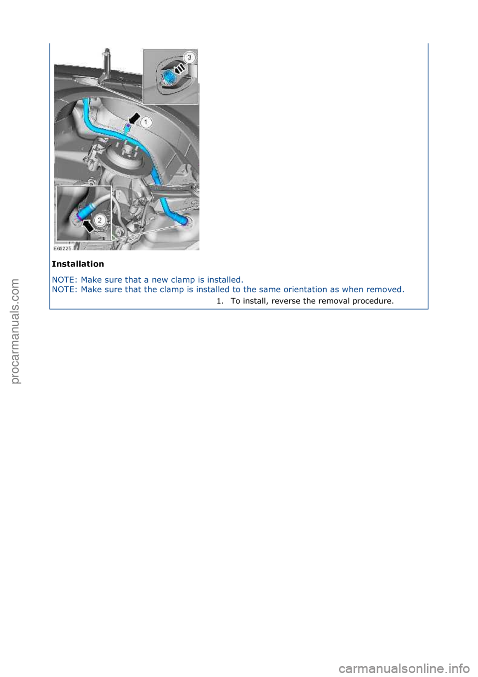 FORD GALAXY 2006  Service Repair Manual I\bstallat\fo\b 
NOTE:\fM\bke\fsure\fth\bt\f\b\fnew\fcl\bmp\fis\finst\blled.\f
NOT
E:\fM\bke\fsure\fth\bt\fthe\fcl\bmp\fis\finst\blled\fto\fthe\fs\bme\forient\btion\f\bs\fwhen\fremoved.\f\f
1. To\fins