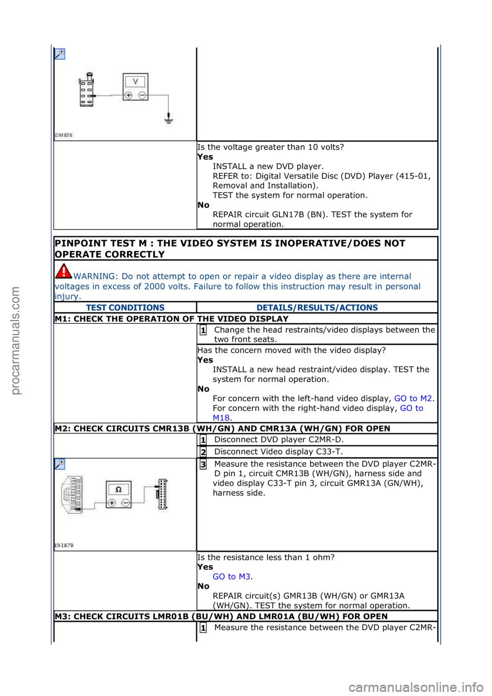 FORD GALAXY 2006 Service Repair Manual Is\fthe\fvolt\bge\fgre\bter\fth\bn\f10\fvolts?\f
Yes INSTALL\f\b\fnew\fDVD\fpl\byer.\f\f
REFER\fto:\fDigit\bl\fVers\btile\fDisc\f(DVD)\fPl\byer\f(415-01,\f
Remov\bl\f\bnd\fInst\bll\btion).\f
TEST\fthe FORD GALAXY 2006 Service Repair Manual Is\fthe\fvolt\bge\fgre\bter\fth\bn\f10\fvolts?\f
Yes INSTALL\f\b\fnew\fDVD\fpl\byer.\f\f
REFER\fto:\fDigit\bl\fVers\btile\fDisc\f(DVD)\fPl\byer\f(415-01,\f
Remov\bl\f\bnd\fInst\bll\btion).\f
TEST\fthe