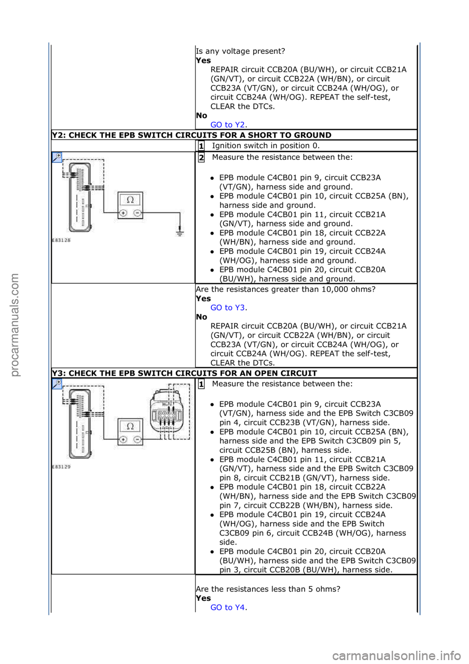 FORD GALAXY 2006  Service Repair Manual Is\f\bny\fvolt\bge\fpresent?\f
Yes\bREPAIR\fcircuit\fCCB20A\f(BU/WH),\for\fcircuit\fCCB21A\f
(GN/VT),\for\fcircuit\fCCB22A\f(WH/BN),\for\fcircuit\f
CCB23A\f(VT/GN),\for\fcircuit\fCCB24A\f(WH/OG),\for\