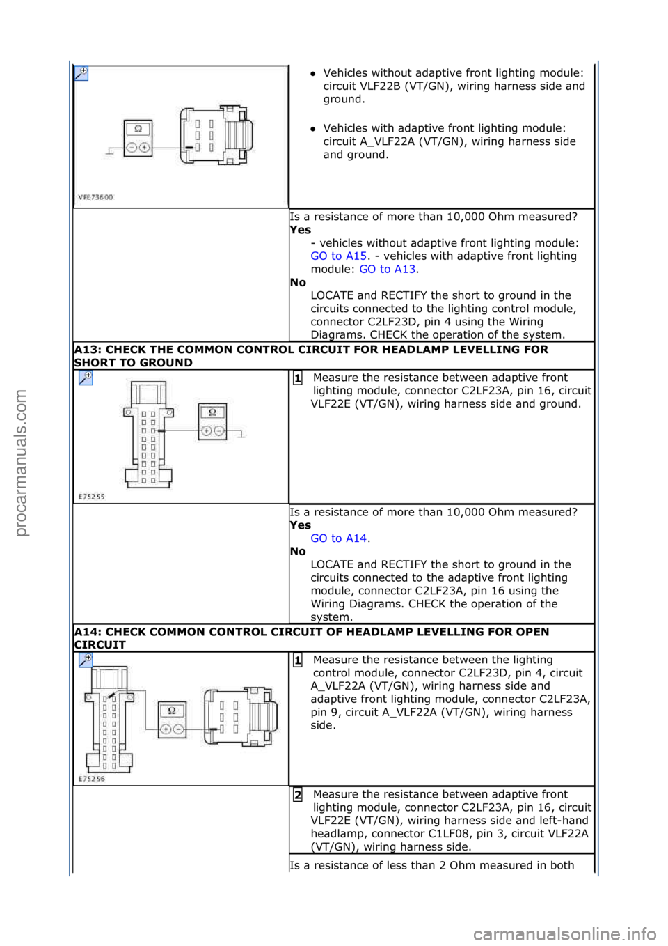 FORD GALAXY 2006  Service Repair Manual Vehicles\fwithout\f\bd\bptive\ffront\flighting\fmodule:\f
ci
rcuit\fVLF22B\f(VT/GN),\fwiring\fh\brness\fside\f\bnd\f
ground.\f
 Vehicles\fwith\f\bd\bptive\ffront\flighting\fmodule:\f
ci

rcuit\fA_VL