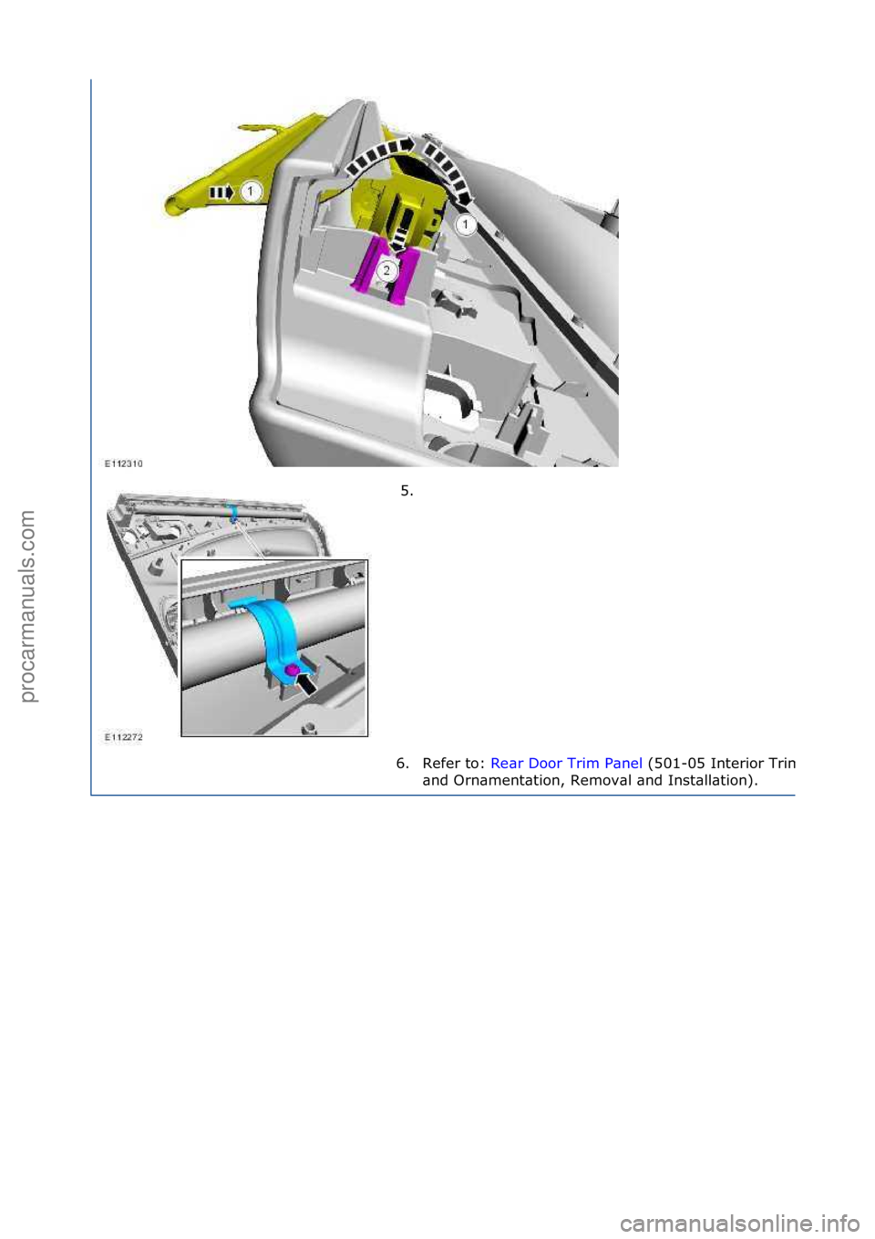FORD GALAXY 2006  Service Repair Manual 5. \f
6. Refer\fto:\f Re\br\fDoor\fTrim\fP\bnel \f(501-
05\fInterior\fTrim\f
\bnd\fOrn\bment\btion,\fRemov\bl\f\bnd\fInst\bll\btion).\f
\f
\f
Стр. 4 из 4
06.01.2013http://127.0.0.1:8888/wsm/js/pr