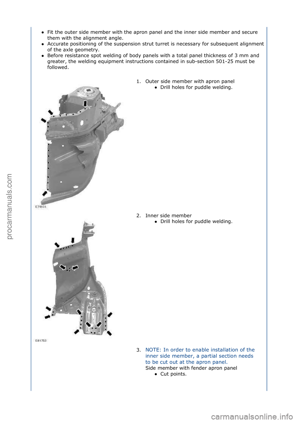 FORD GALAXY 2006  Service Repair Manual Fit\fthe\fouter\fside\fmember\fwith\fthe\f\bpron\fp\bnel\f\bnd\fthe\finner\fside\fmember\f\bnd\fsecure\f
th
em\fwith\fthe\f\blignment\f\bngle.\f\f
 Accur\bte\fpositioning\fof\fthe\fsuspension\fstrut