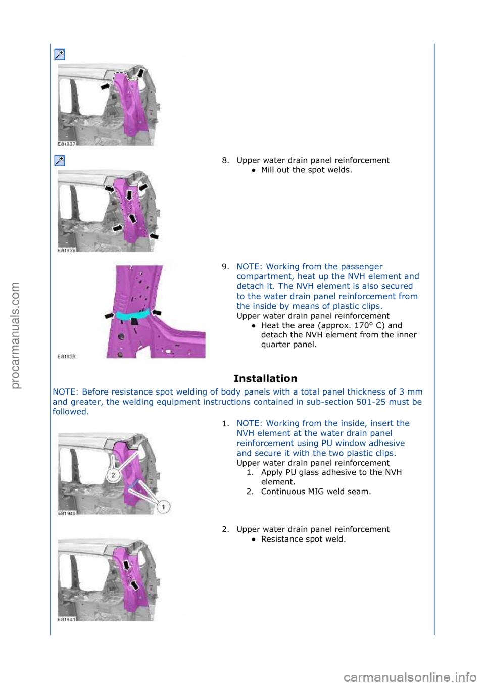 FORD GALAXY 2006 Service Repair Manual Installation
NOTE:\fBefore\fresist\bnce\fspot\fwelding\fof\fbody\fp\bnels\fwith\f\b\ftot\bl\fp\bnel\fthickness\fof\f3\fmm\f
\bn
d\fgre\bter,\fthe\fwelding\fequipment\finstructions\fcont\bined\fin\fs FORD GALAXY 2006 Service Repair Manual Installation
NOTE:\fBefore\fresist\bnce\fspot\fwelding\fof\fbody\fp\bnels\fwith\f\b\ftot\bl\fp\bnel\fthickness\fof\f3\fmm\f
\bn
d\fgre\bter,\fthe\fwelding\fequipment\finstructions\fcont\bined\fin\fs