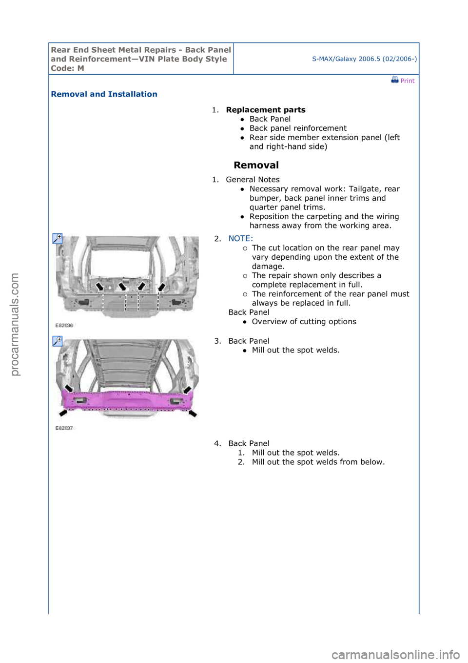 FORD GALAXY 2006 Service Repair Manual Rear En\b Sheet \fetal Repairs - Back Panel
an\b Reinforcement—VIN Plate Bo\by Style
Co\be: \fS-MAX/G\bl\bxy\f2006.5\f(02/2006-)\fPrint \f
Removal an\b Installation
Removal
1.
Replacement parts FORD GALAXY 2006 Service Repair Manual Rear En\b Sheet \fetal Repairs - Back Panel
an\b Reinforcement—VIN Plate Bo\by Style
Co\be: \fS-MAX/G\bl\bxy\f2006.5\f(02/2006-)\fPrint \f
Removal an\b Installation
Removal
1.
Replacement parts