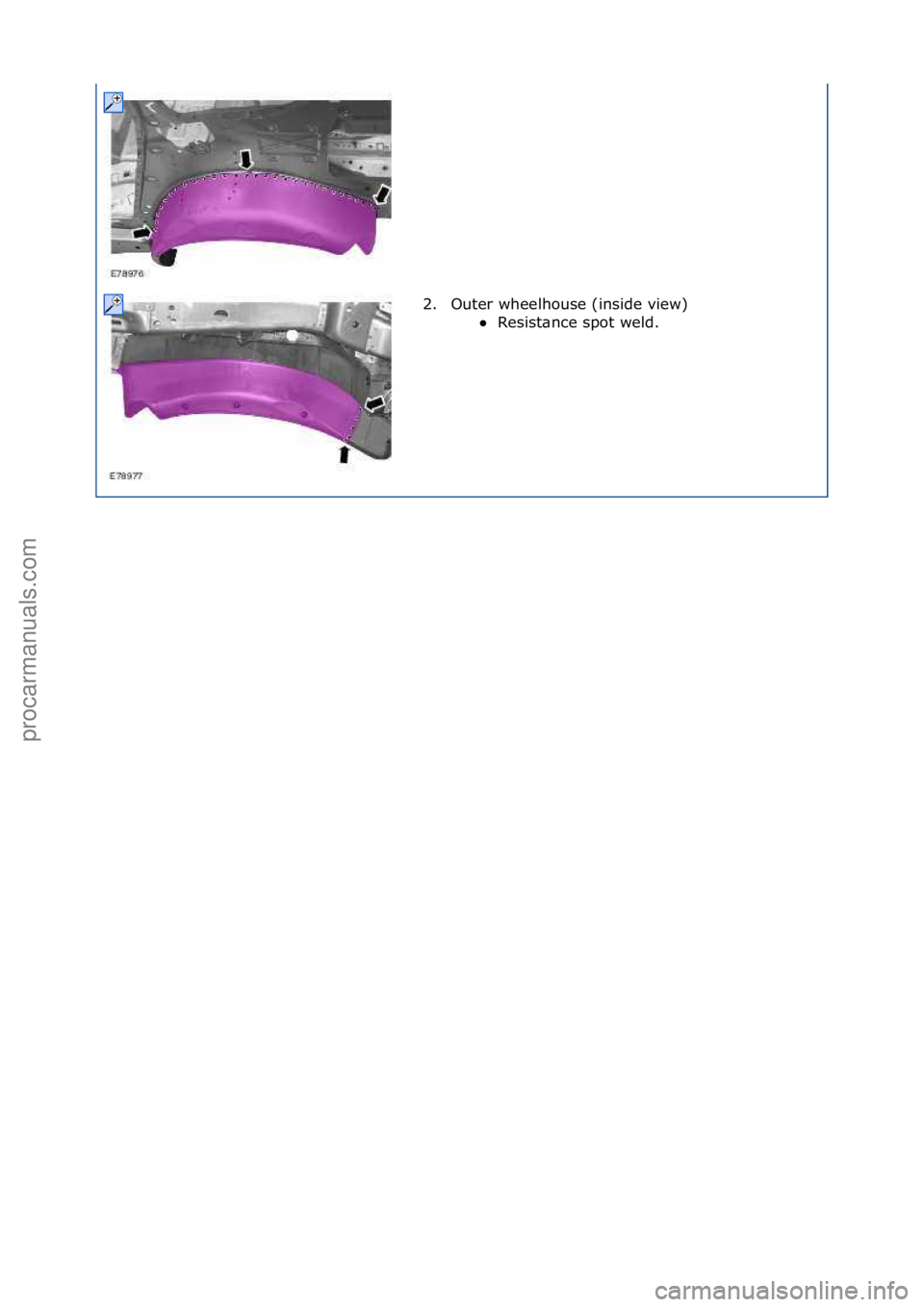 FORD GALAXY 2006  Service Repair Manual 2. Outer\fwheelhouse\f(inside\fview)\fResist\bnce\fspot\fweld.\f
\f\f
\f\f
Стр. 2 из
 2
06.01.2013http://127.0.0.1:8888/wsm/js/procedure.do?variantId=1431&proc-uid=G873712&gui...procarmanuals.co