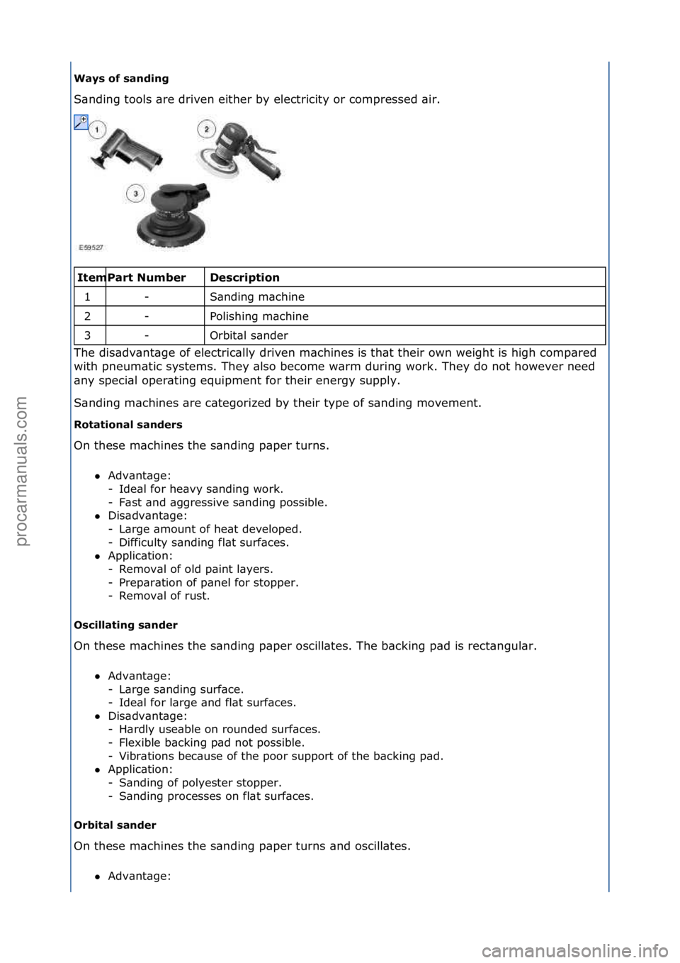 FORD GALAXY 2006  Service Repair Manual Ways of sanding 
S\bnding\ftools\f\bre\fdriven\feither\fby\felectricity\for\fcompressed\f\bir.\f
\f\f
Description 
S\bnding\fm\bchine\f
Polishing\fm\bchine\f
Orbit\bl\fs\bnder\f
The\fdis\bdv\bnt\bge\f