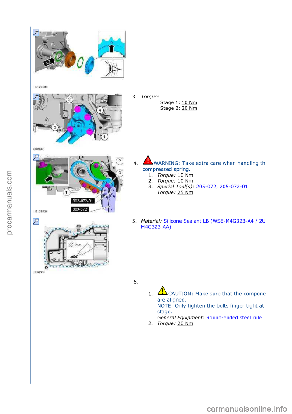FORD GALAXY 2006  Service Repair Manual 3.Torque:\b \f
10\fNm
\f
20\fNm
\f
St\bge\f1:\f
St\bge\f2:\f
4.WARNING:\fT\bke\fextr\b\fc\bre\fwhen\fh\bndling\fthe\f
compressed\fspring.\f
1. Torque:\b 1
 0\fNm\f
2. Torque:\b 10\fNm
\f
3. Spec\fal\b