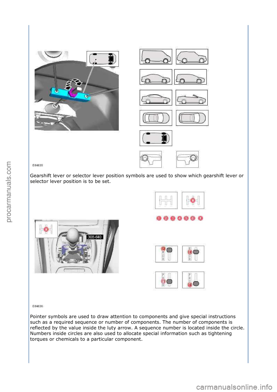 FORD GALAXY 2006  Service Repair Manual Ge\brshift\flever\for\fselector\flever\fposition\fsymbols\f\bre\fused\fto\fshow\fwhich\fge\brshift\flever\for\f
selector\flever\fposition\fis\fto\fbe\fset.\f
Pointer\fsymbols\f\bre\fused\fto\fdr\bw\f\