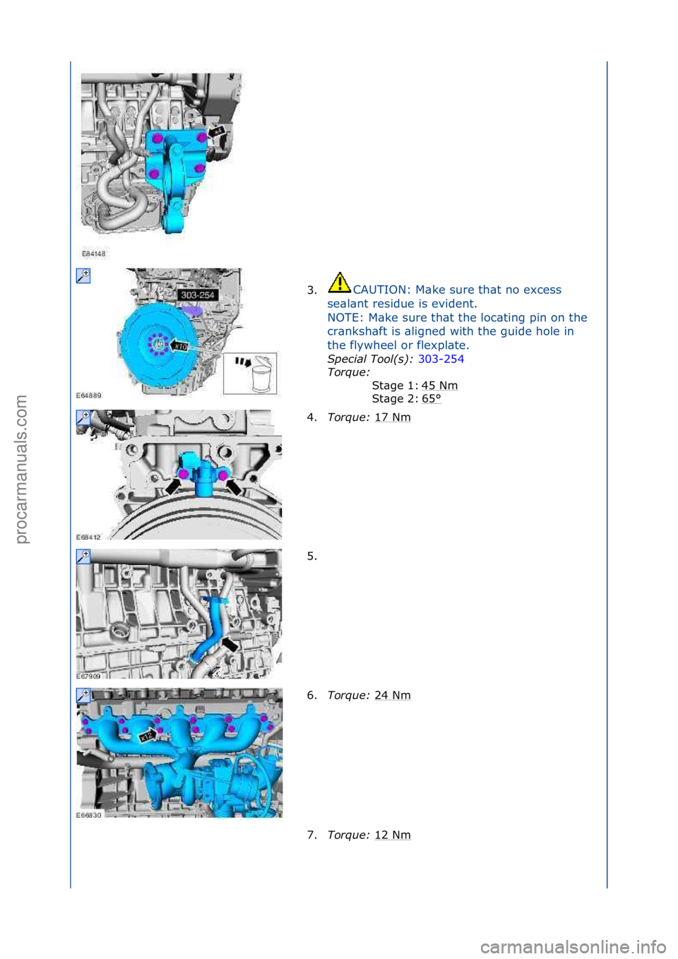 FORD GALAXY 2006  Service Repair Manual 3.CAUTION:\fM\bke\fsure\fth\bt\fno\fexcess\f
se
\bl\bnt\fresidue\fis\fevident.\f
NOTE:\fM\bke\fsure\fth\bt\fthe\floc\bting\fpin\fon\fthe\f
cr\bnksh\bft\fis\f\bligned\fwith\fthe\fguide\fhole\fin\f
the\