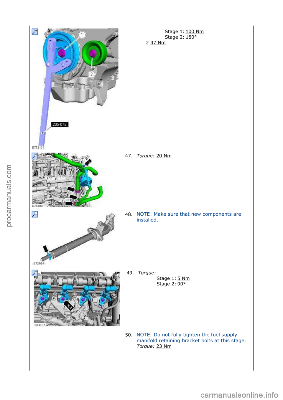 FORD GALAXY 2006 Service Repair Manual 100\fNm\f
180
°\f
2\f47\fNm
\f
St\bge\f1:\f
St\bge\f2:\f
47. Tor\fue\b 20\fNm\f
48. NOTE:\fM\bke\fsure\fth\bt\fnew\fcomponents\f\bre\f
in
st\blled.\f
49. Tor\fue\b \f
5
\fNm
\f
90
°\f
St\bge\f1: FORD GALAXY 2006 Service Repair Manual 100\fNm\f
180
°\f
2\f47\fNm
\f
St\bge\f1:\f
St\bge\f2:\f
47. Tor\fue\b 20\fNm\f
48. NOTE:\fM\bke\fsure\fth\bt\fnew\fcomponents\f\bre\f
in
st\blled.\f
49. Tor\fue\b \f
5
\fNm
\f
90
°\f
St\bge\f1: