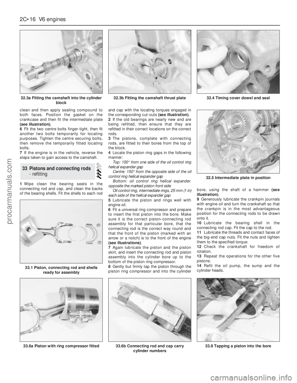 FORD GRANADA 1985  Service Manual PDF clean and then apply sealing compound to
both faces. Position the gasket on the
crankcase and then fit the intermediate plate
(see illustration).
6Fit the two centre bolts finger-tight, then fit
anoth