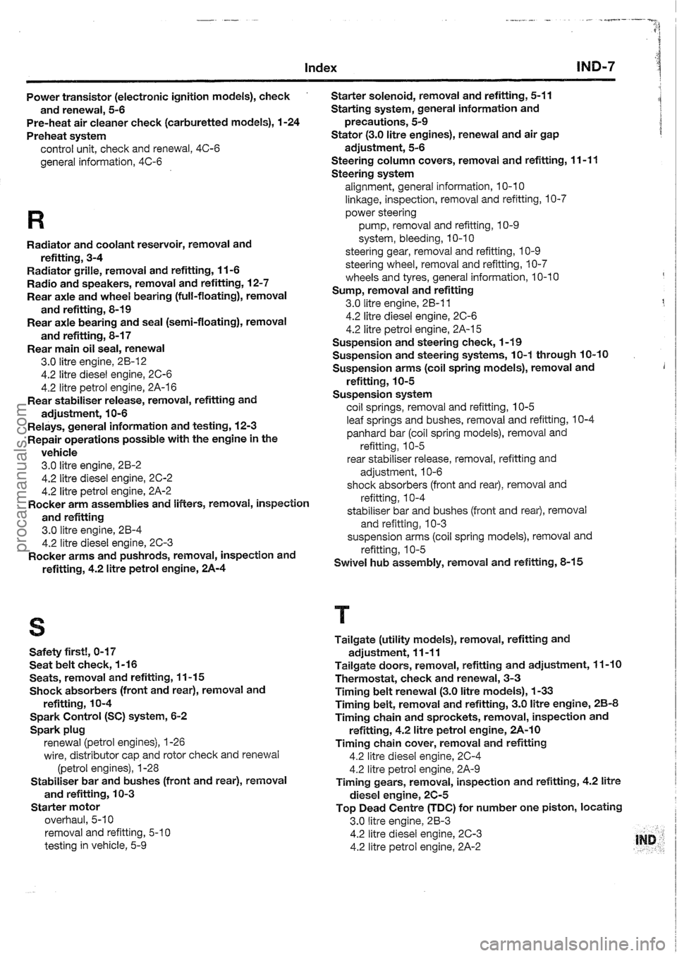 FORD MAVERICK 1988  Service Repair Manual procarmanuals.com 