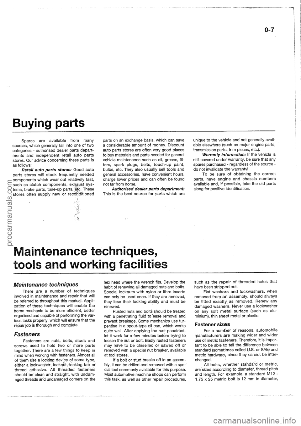 FORD MAVERICK 1988  Service Repair Manual procarmanuals.com 