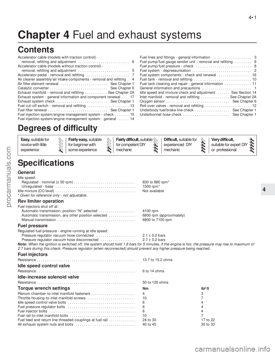 FORD MONDEO 1993 Service Owners Manual Chapter 4 Fuel and exhaust systems
Accelerator cable (models with traction control) -
removal, refitting and adjustment . . . . . . . . . . . . . . . . . . . . . . . . . 6
Accelerator cable (models FORD MONDEO 1993 Service Owners Manual Chapter 4 Fuel and exhaust systems
Accelerator cable (models with traction control) -
removal, refitting and adjustment . . . . . . . . . . . . . . . . . . . . . . . . . 6
Accelerator cable (models