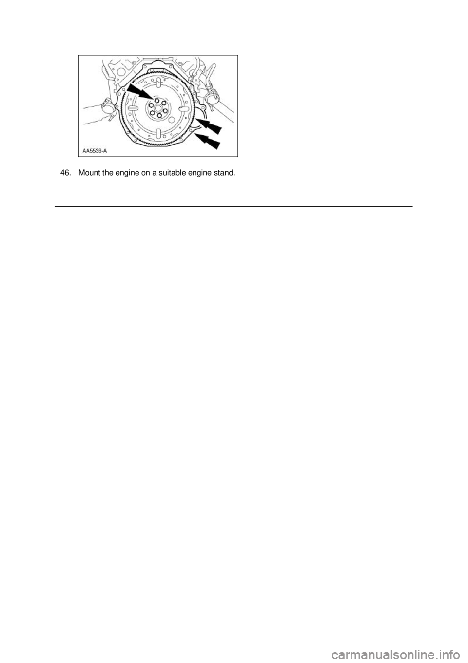 FORD MUSTANG 2003  Workshop Manual 46. Mount the engine on a suitable engine stand.  Klj .  11 ba
  112003 Mustang Workshop Manual
17. 11. 2011file:///C:/Ford/2000 - 2004/tsocache/SHEF_4464/S3B~us~en~ ... 