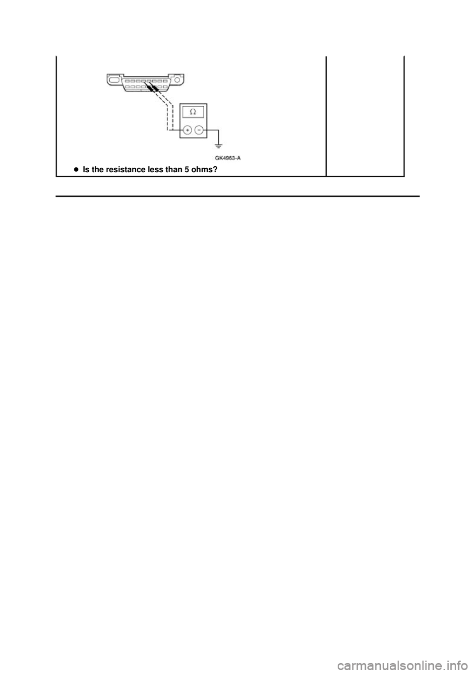 FORD MUSTANG 2003  Workshop Manual �z
Is the resistance less than 5 ohms?  Klj .  21 ba
  212003 Mustang Workshop Manual
18. 11. 2011file:///C:/Ford/2000 - 2004/tsocache/SHEF_5108/S3B~us~en~ ... 