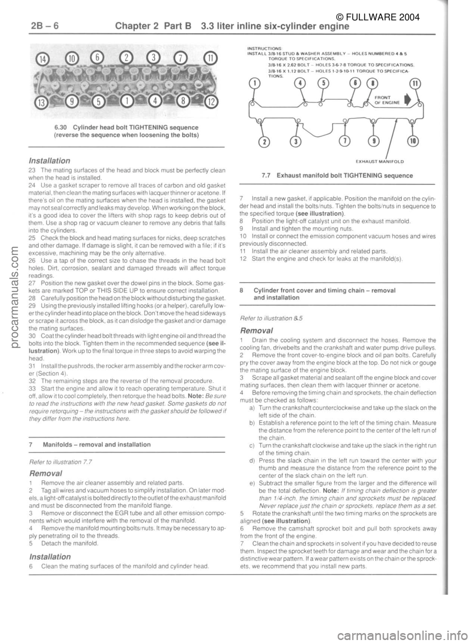 FORD MUSTANG 1979  Service Repair Manual © FULLWARE 2004procarmanuals.com 